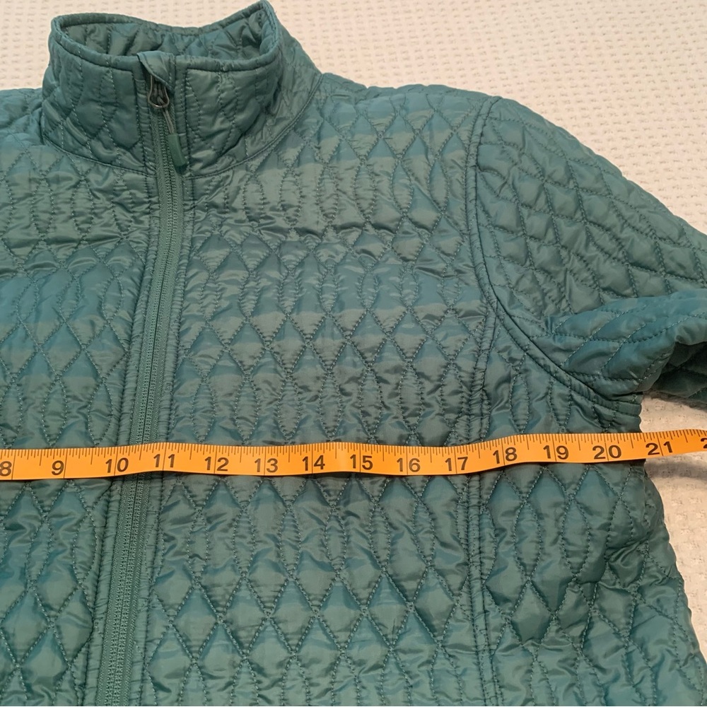 Lands End Quilted Puffer Packable Jacket in Teal Large Petite - Picture 7 of 14